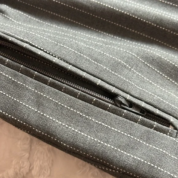 SALE! NWOT Topman Men’s gray pinstripe Jona pants. Classic slim cut, size 32R. - Picture 4 of 10